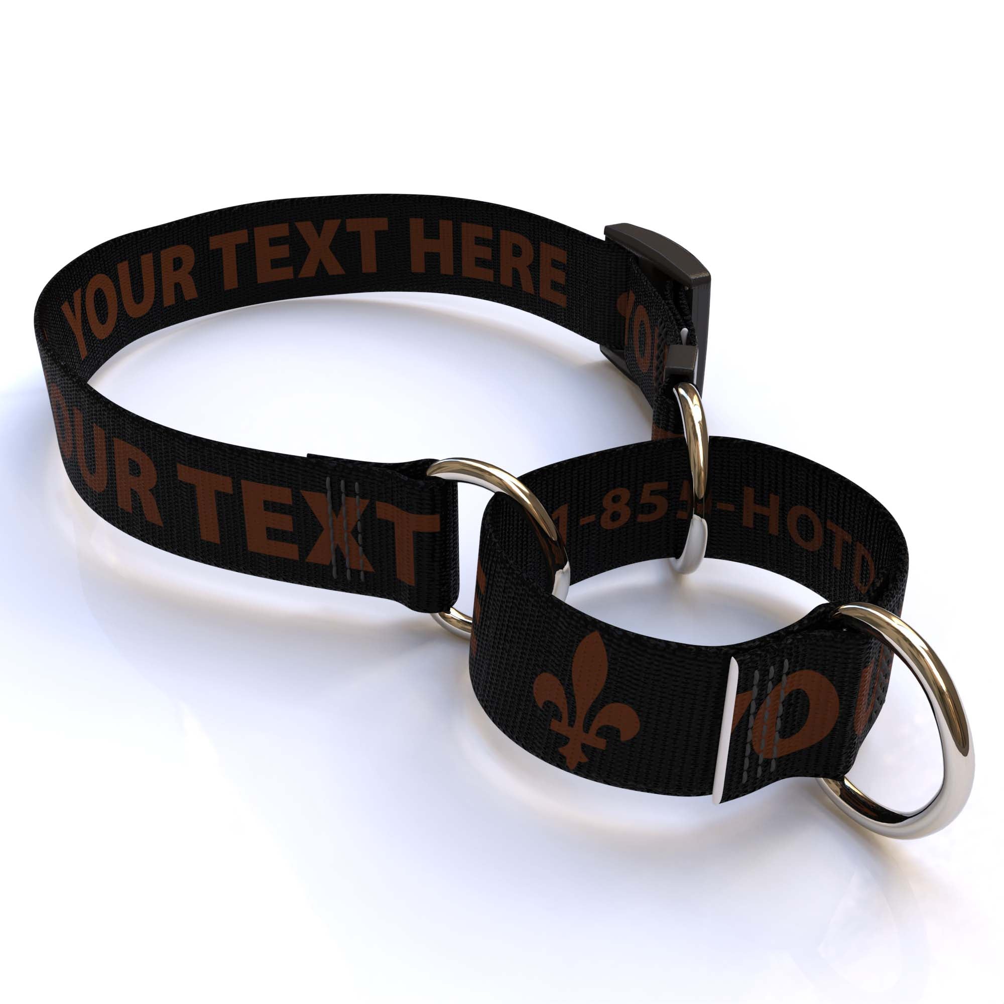 Personalized Solid Colored Martingale Collar