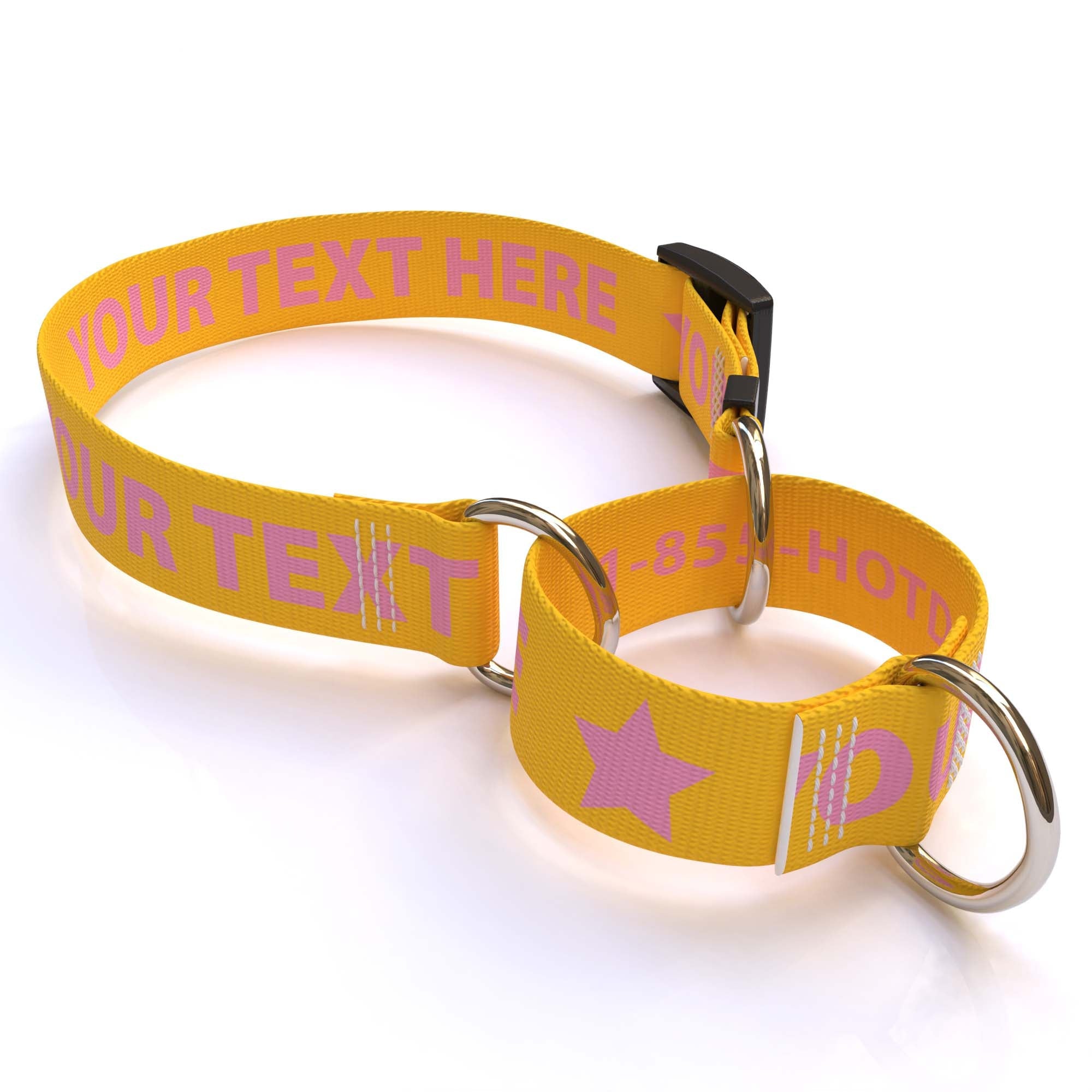 Personalized Solid Colored Martingale Collar