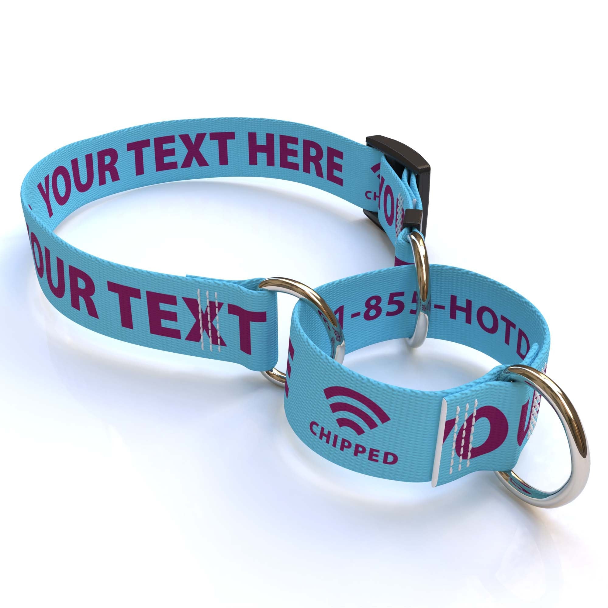 Personalized Solid Colored Martingale Collar