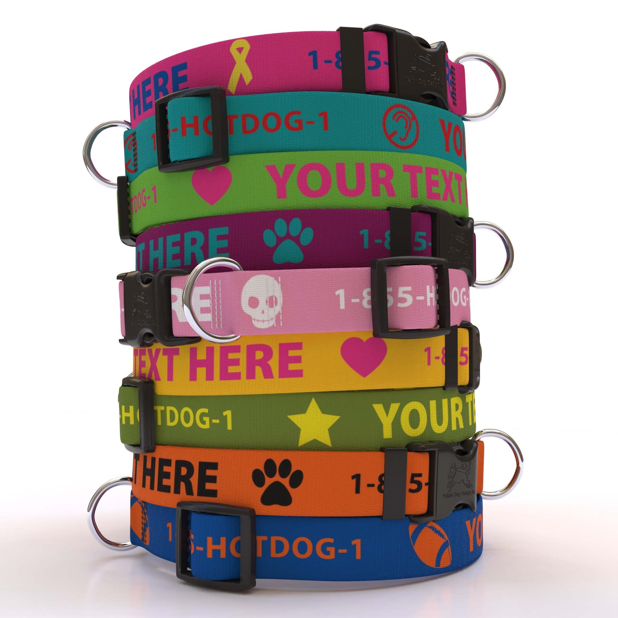 Personalized Solid Colored Martingale Collar