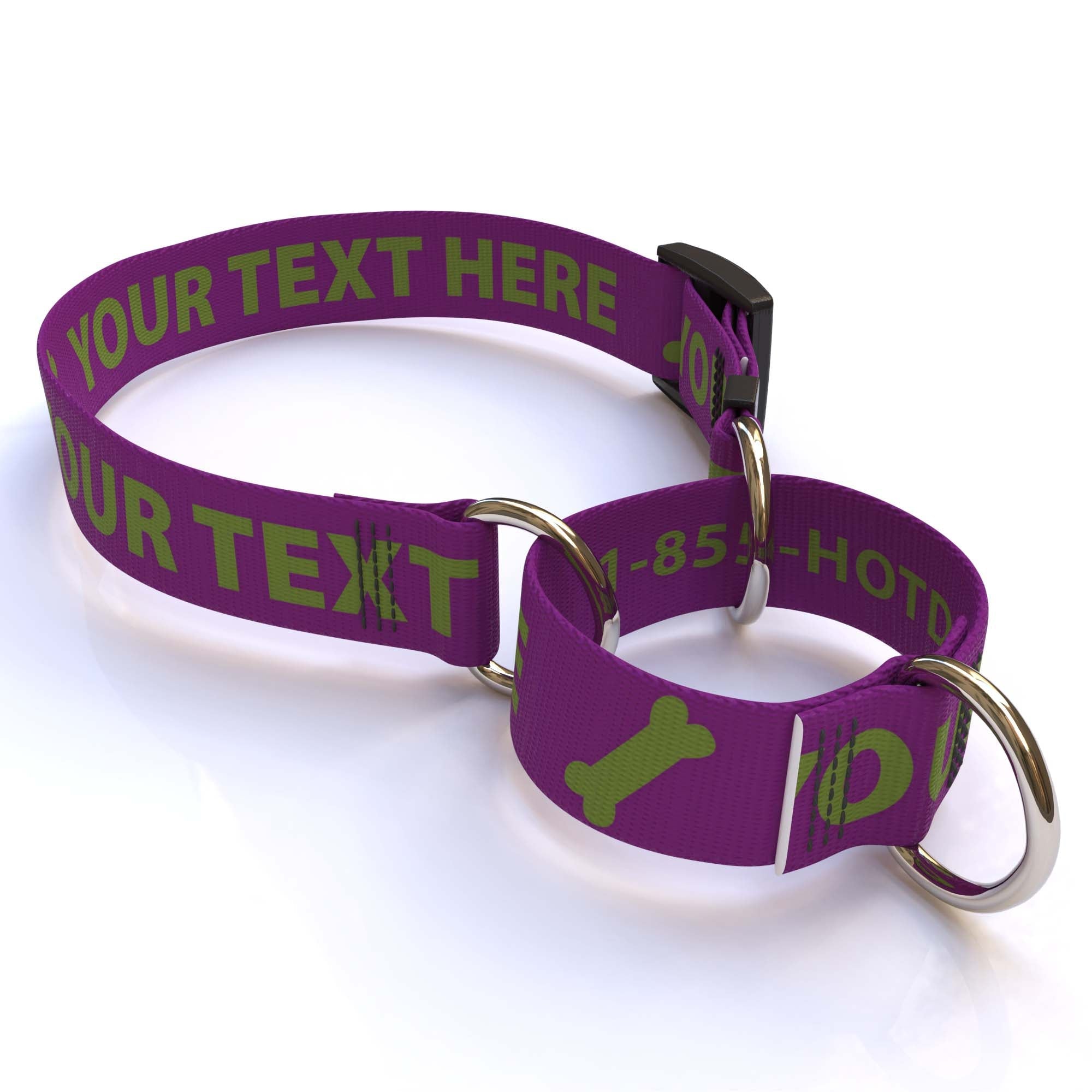 Personalized Solid Colored Martingale Collar