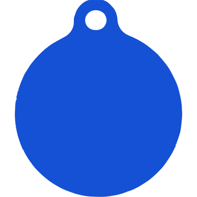 Camo Blue HD Dog ID Tag
