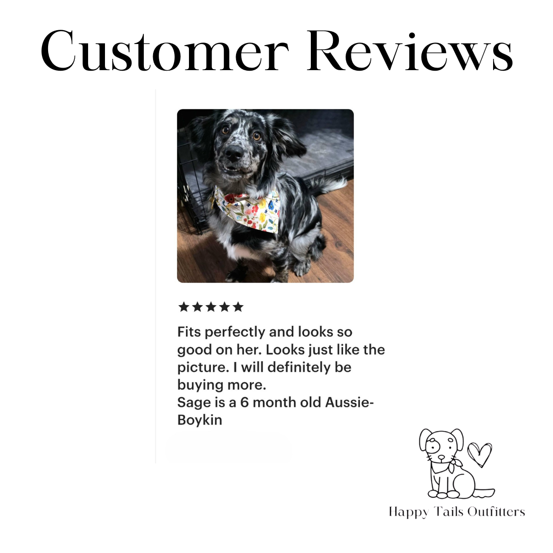 Spring Flowers Dog Bandana New Arrivals