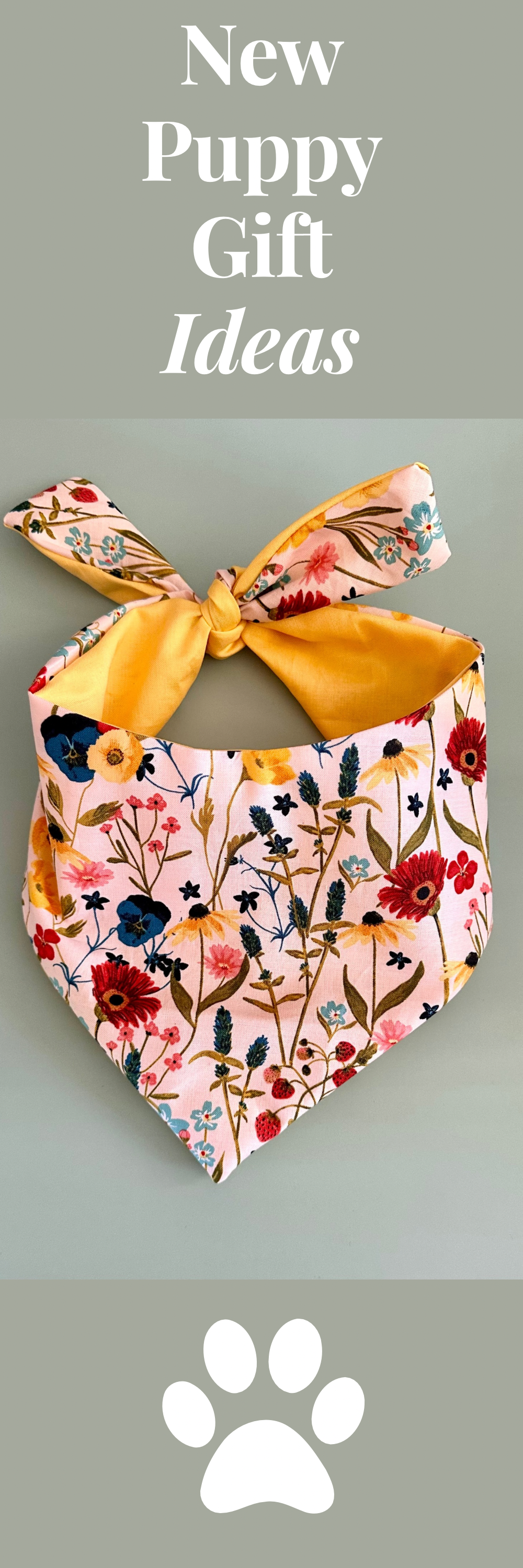 Spring Flowers Dog Bandana New Arrivals