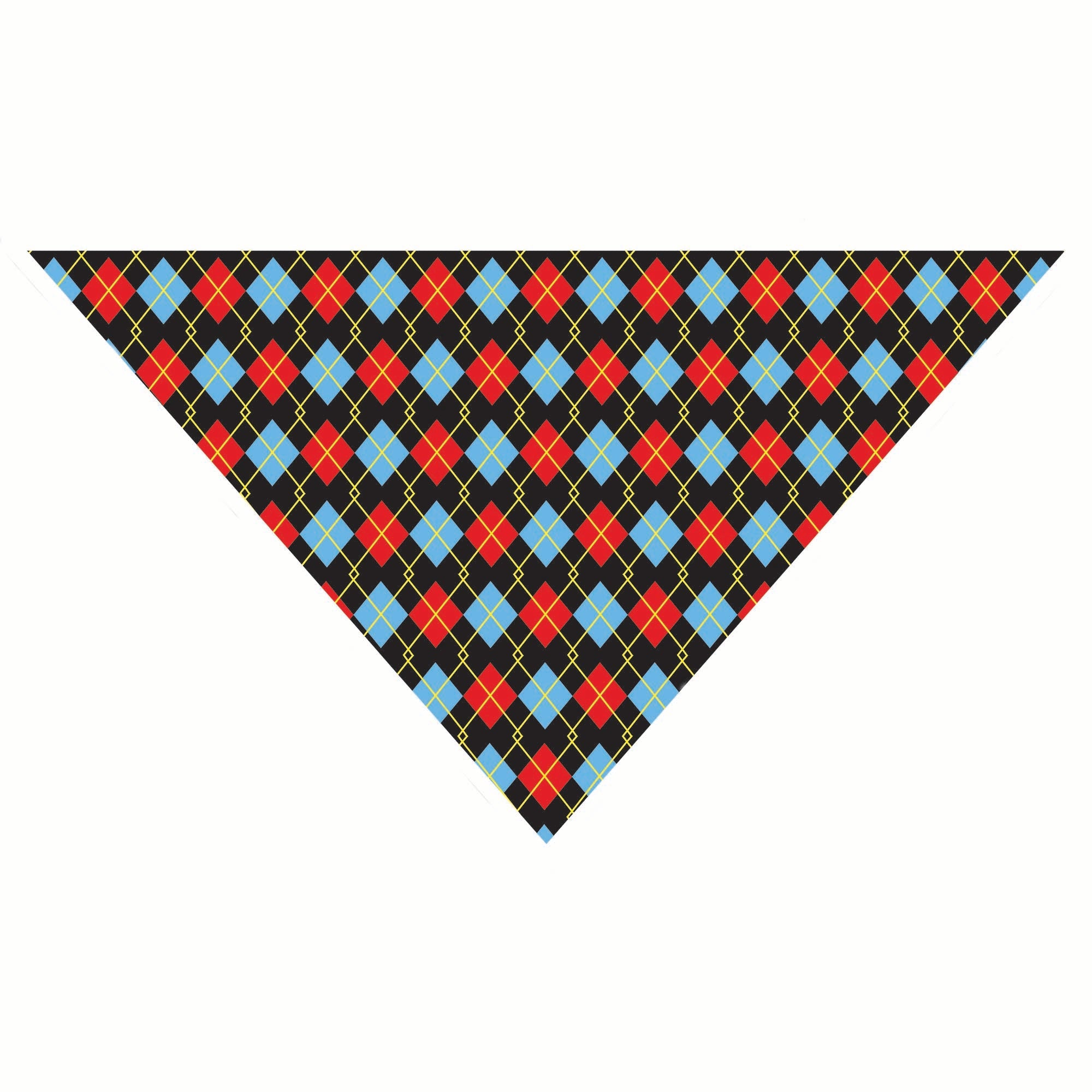 Red Argyle Dog Bandana