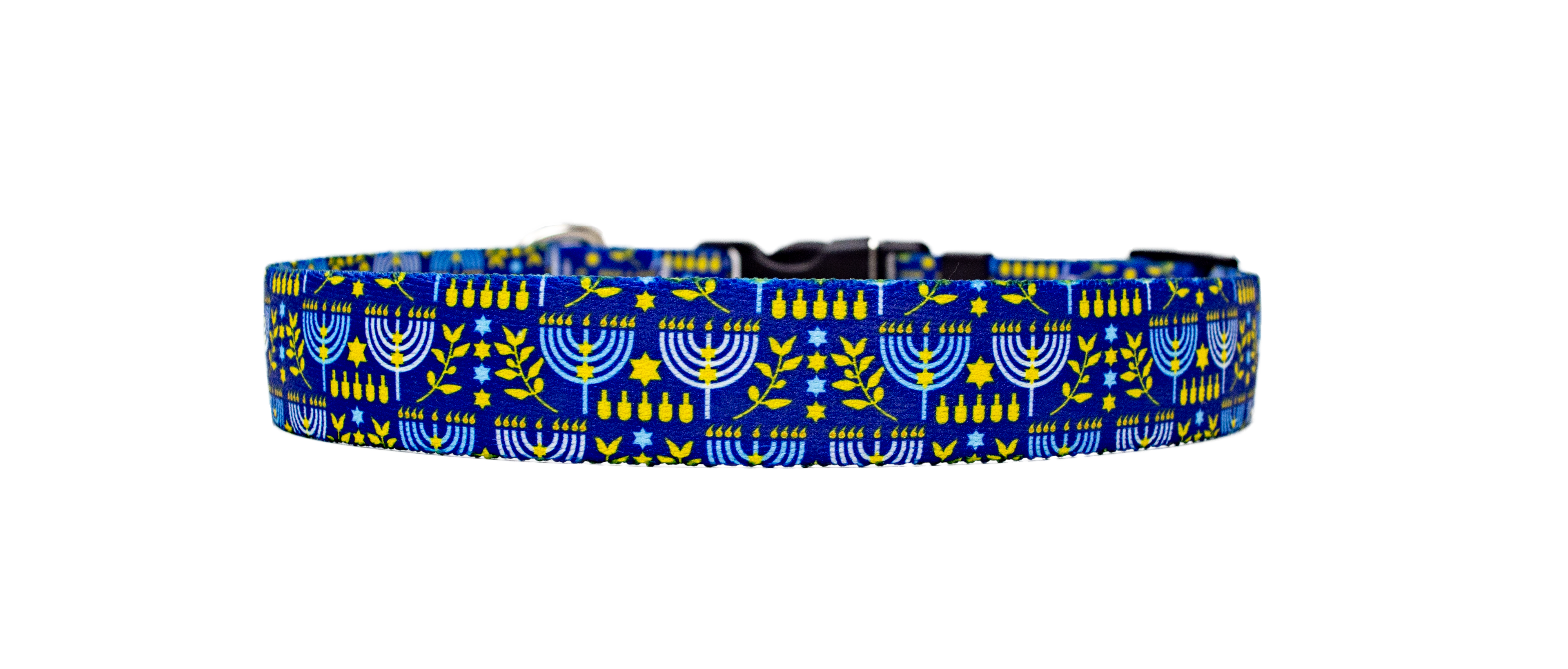 Bright Menorahs Dog Collar