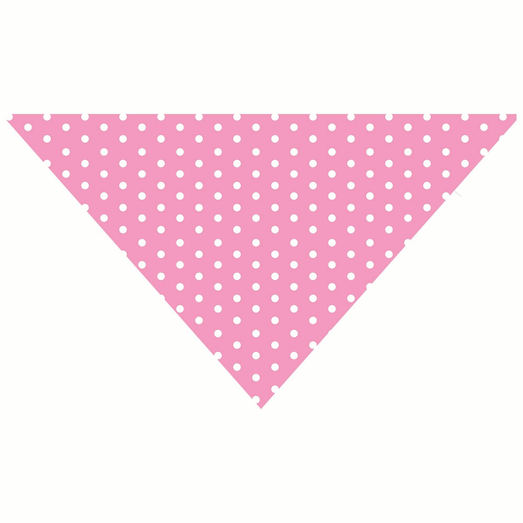 New Pink Polka Dot Dog Bandana