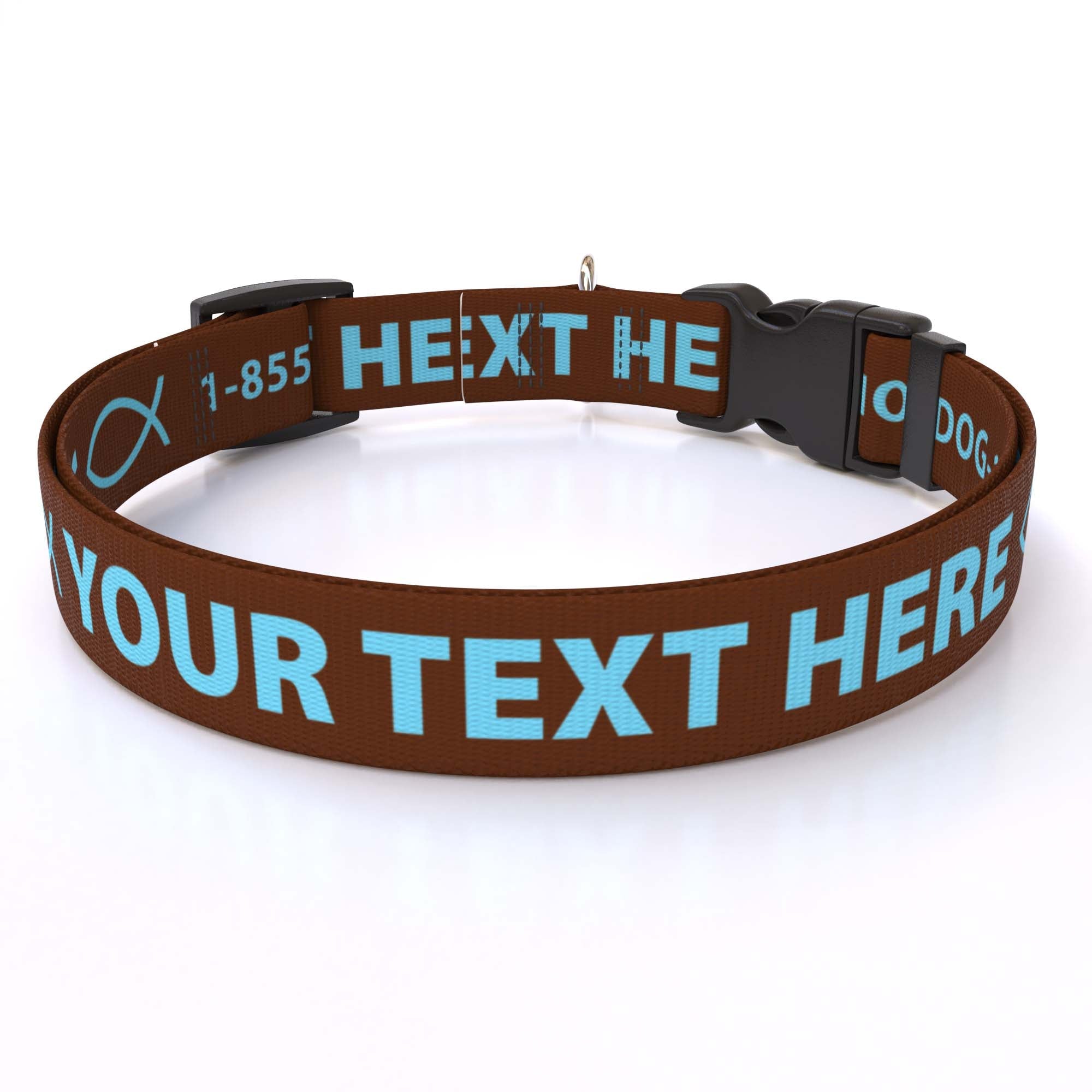Personalized Solid Colored Side Release Collar