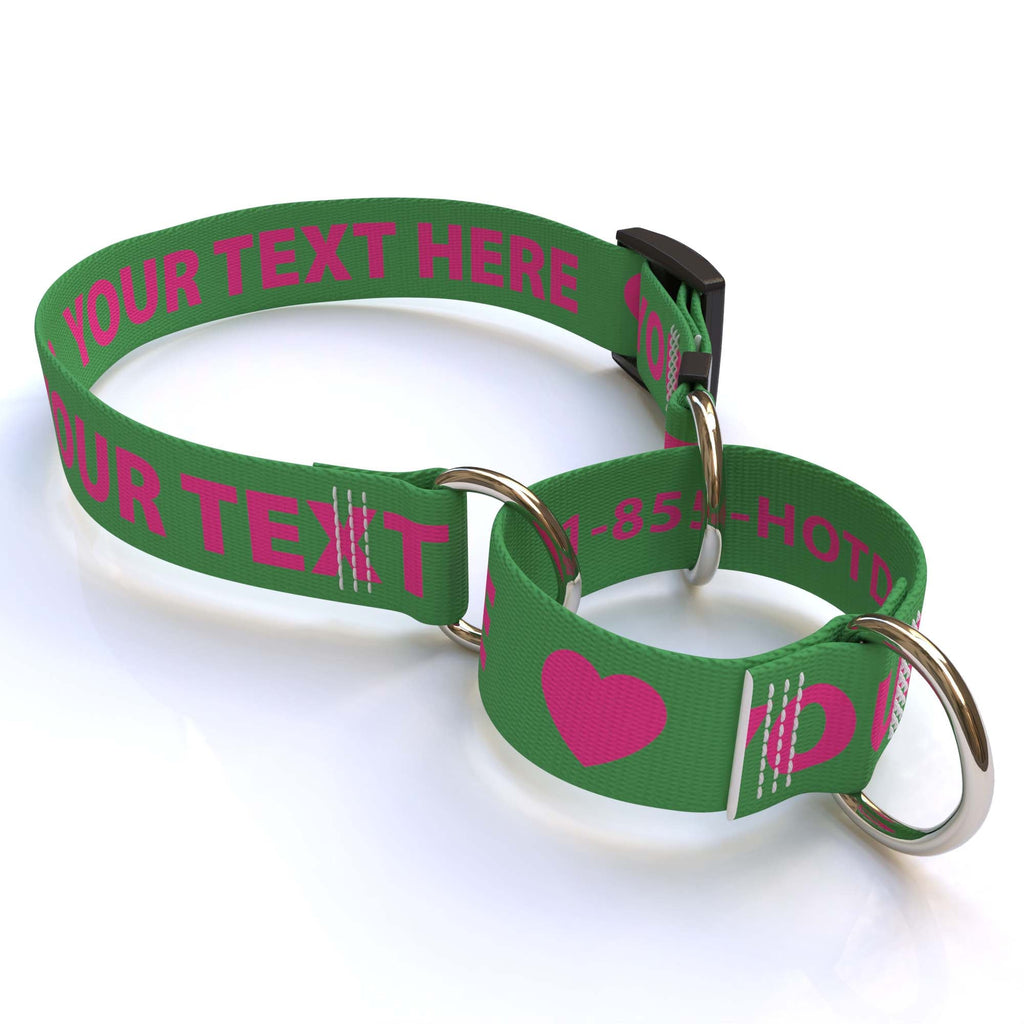 Personalized Solid Colored Martingale Collar