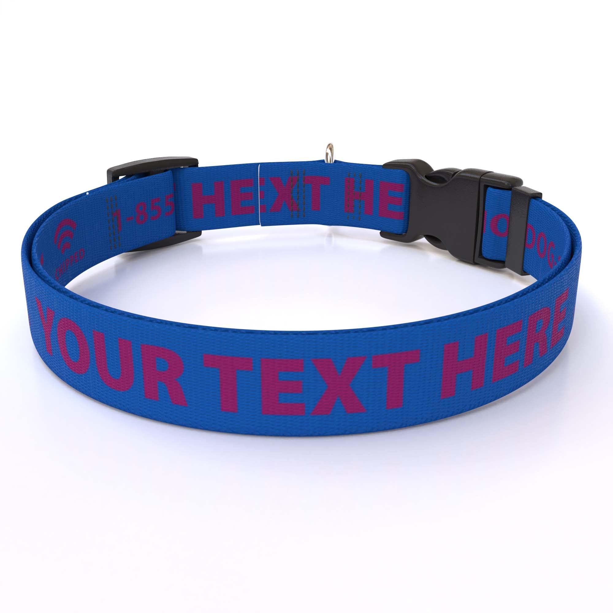 Personalized Solid Colored Side Release Collar
