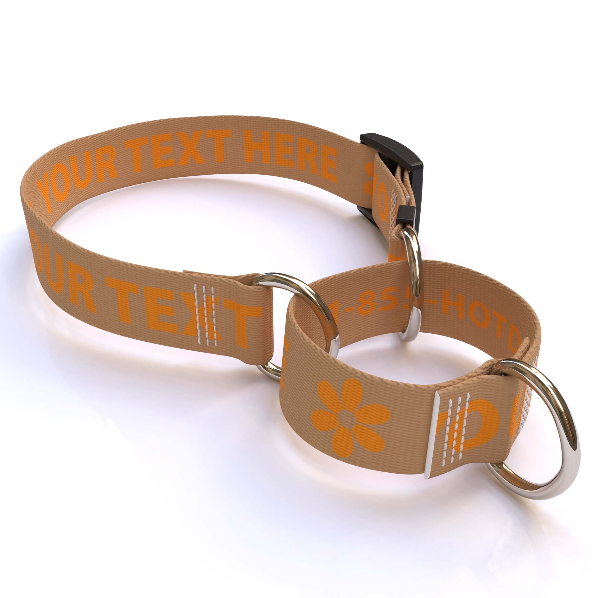 Personalized Solid Colored Martingale Collar