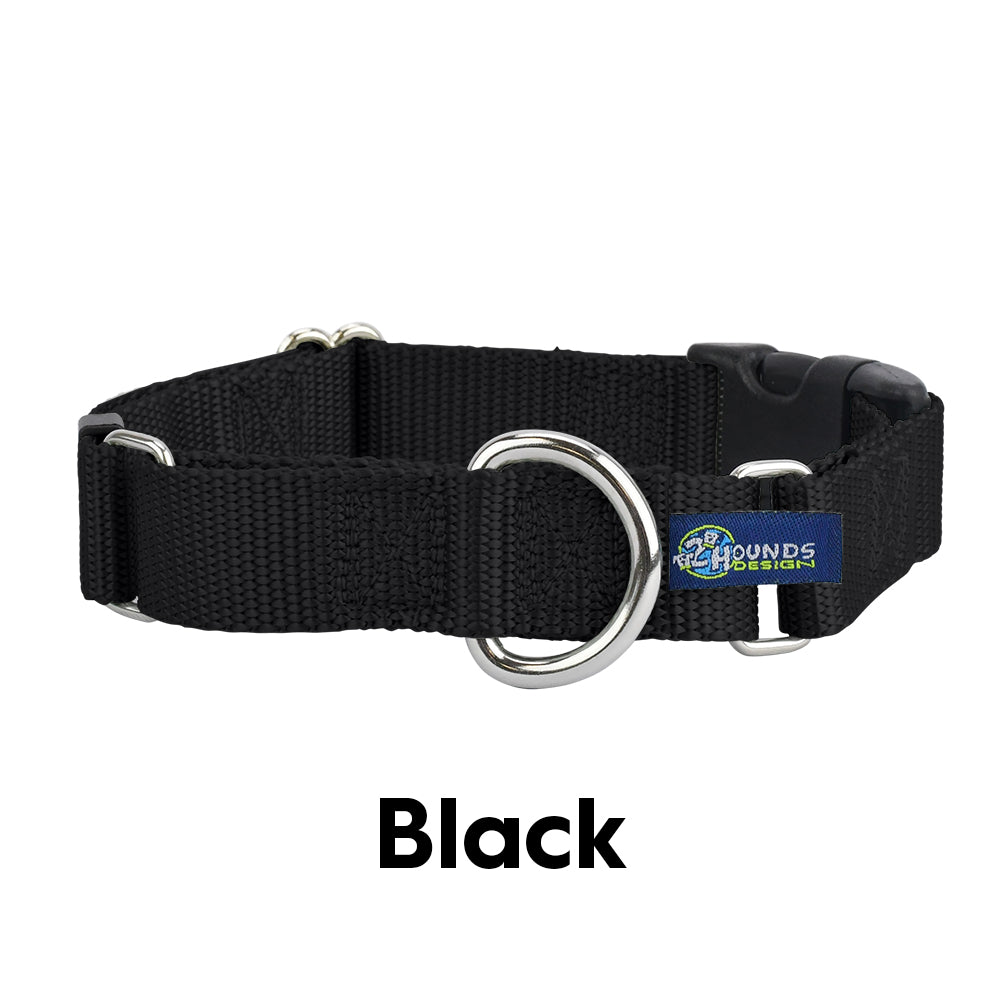 5/8″ and 1″ Black Nylon Dog Collars