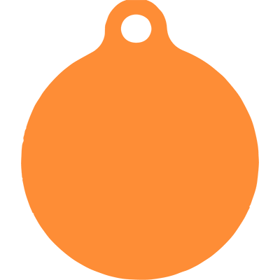 Candy Corn HD Dog ID Tag