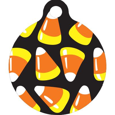 Candy Corn HD Dog ID Tag